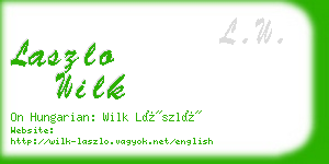 laszlo wilk business card